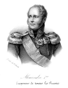 الكسندر الأول 1777-1825 ، القيصر الروسي من عام 1801 ، في الزي العسكري ، c1830