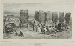 مكان توقف قافلة مولدافية تنقل الفحم، بيسارابيا، 5 أغسطس 1837