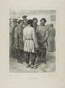 الفلاحون الروس بواسطة Denis-Auguste-Marie Raffet