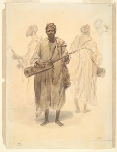 موسيقي شارع مغاربي؟ طنجة (موسيقي شارع مغربي في طنجة) بواسطة Denis-Auguste-Marie Raffet