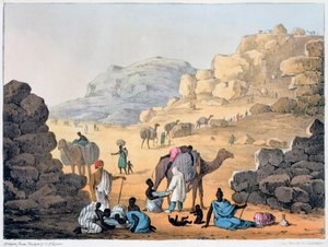 "A Slave Kaffle" ، ١٨٢١ بواسطة دينيس دايتون