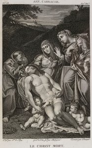 دينيس سيباستيان لوروا وشاتاينير ودينيل - المسيح الميت، بعد أنيبالي كاراتشي - 1802-1815