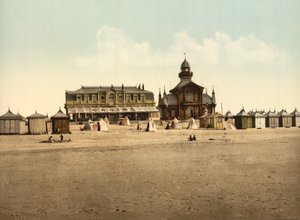 الشاطئ والكازينو ، كاليه ، فرنسا ، c.1900 بواسطة شركة ديترويت للنشر