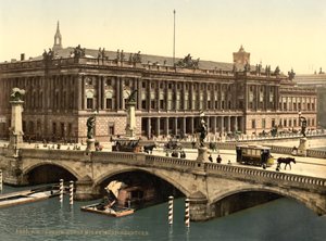 جسر فريدريك والبورصة ، برلين ، ألمانيا ، c.1900 بواسطة شركة ديترويت للنشر