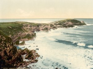 توان هيد ، نيوكواي ، كورنوال ، إنجلترا ، طباعة الفوتوكروم ، c.1900 بواسطة شركة ديترويت للنشر