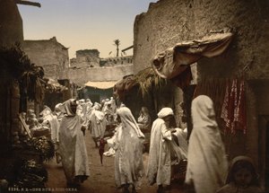 شارع جزائري في سيدي عقبة ، 1899 (فوتوكروم) بواسطة شركة ديترويت للنشر