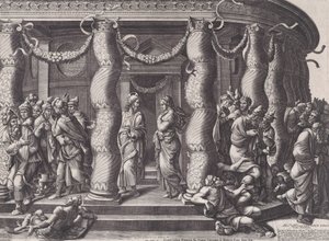 المسيح والمرأة في الزنا 1575 أعيد نشرها عام 1613.
