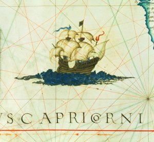 إضافة 5415A f.11 Galleon في الشراع الكامل ، التفاصيل من "Opus Geographicum"