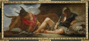 عطارد وأرغوس ... (لوحة على قماش) بواسطة دييغو رودريغيز دي سيلفا إي فيلاسكيز