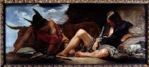 ميركوري وأرجوس لوحة لدييجو فيلاسكيز (1599-1660) بواسطة دييجو فيلاسكيز