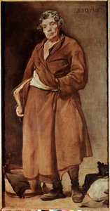 Portrait of Aesop, Greek writer (oil on canvas بواسطة دييجو فيلاسكيز