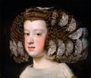 ماريا تيريزا 1638-1683 ، انفانتا الإسبانية ، 1651-54. بواسطة دييجو فيلاسكيز
