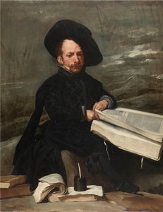 المهرج مع الكتب ، ج. 1640. بواسطة دييجو فيلاسكيز