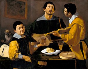الموسيقيون الثلاثة ، كاليفورنيا 1616 بواسطة دييجو فيلاسكيز