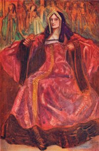 "امرأة من زمن هنري السابع" ، 1907 بواسطة ديون كلايتون كالثروب