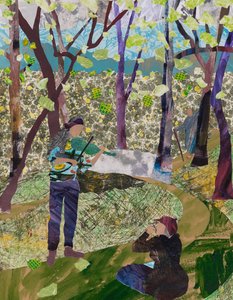 العزف على أنغام العصافير (ملصقة) بواسطة 