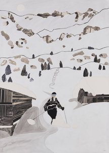 التزلج على الجليد حتى الغداء (ملصقة) بواسطة 