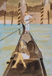 إعداد البندقية، 2025 (بالألوان المائية والحبر) بواسطة 