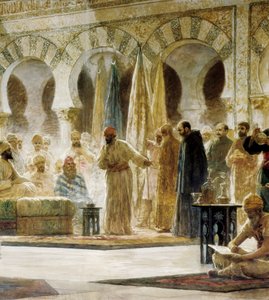 عبد الرحمن الثالث ، تفاصيل لوحة لديونيس بايكراس الأول فرداغر