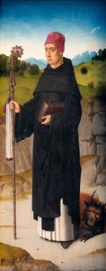 كنيسة الرعية (Parochiekerk Sint-Pieter). تلوين. ديرك بوتس. استشهاد القديس ايراسموس. كاليفورنيا 1460-1464. التفاصيل. اللوحة اليمنى. بواسطة ديرك بوتس