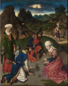 Polyptych من العشاء الأخير: "حصاد المن" لوحة لديرك بوتس (1410 / 20-1475) 1464-1468 لوفان ، كنيسة القديس بيير