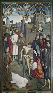 قاضي الإمبراطور أوتو: إعدام الأبرياء ، 1473-1475 (انظر أيضًا 3672) بواسطة ديرك بوتس