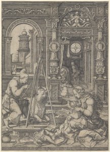 رسم القديس لوقا العذراء 1526.
