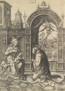 القديس برنارد يعبد المسيح الطفل ، 5 أكتوبر 1524.