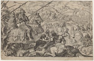 سليمان القانوني أجبر على رفع حصار فيينا بواسطة ديرك فولكرتز كورنهرت بعد Maerten van Heemskerck