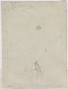 رسم تخطيطي للفلاحين عند نافورة (ظهر)