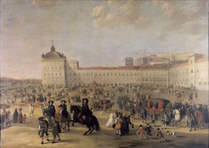 ساحة القصر Terreiro do Paço في لشبونة ، 1650