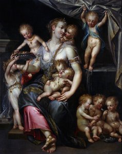 Allegory of Fertility and the Senses بواسطة Dirk de Quade van Ravesteyn