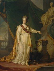 كاترين الثانية كمشرع في معبد إلهة العدل ، 1783