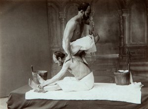 الحمام الشرقي. تدليك ، 1880