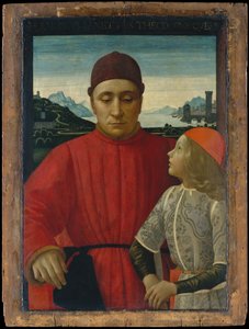 فرانشيسكو ساسيتي 1421-1490 وابنه تيودورو ، كاليفورنيا. 1488. بواسطة دومينيكو غيرلاندايو