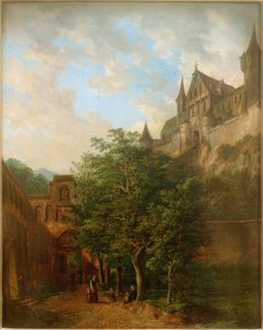 Burg Trausnitz bei Landshut بواسطة دومينيكو الثاني كواجليو