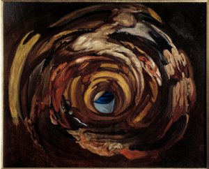 Anamorphosis بعد ارتفاع الصليب "" لبيتر بول (بيير بول) روبنز (أو بيتر بول أو بيتروس بولوس) (1577-1640) "لوحة لدومينيكو بيولا (1627-1703) شمس القرن السابع عشر. 0،68x0،83 م روان ، متحف الفنون الجميلة