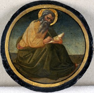 إنجيلي ، c.1460 (درجة حرارة على خشب الحور)