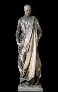 Abacuc (يسمى Zuccone) أو Eliseo (Habacuc (Habaquq ، Habakuk ، Habakkuk ، Abakouk ، Havakuk) أو Elisee). النحت الرخامي لدوناتيلو (دوناتو دي نيكولو دي بيتو باردي بواسطة دوناتيلو