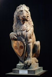 هيرالدك ليون ، 1420 (رخام)
