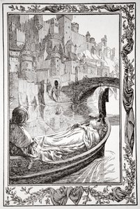 "البارجة عائمة أسفل النهر" ، 1905.