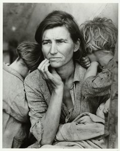 بورتريت فان فلورنس أوينز طومسون أم مهاجرة ، 1936 (العنوان الأصلي)