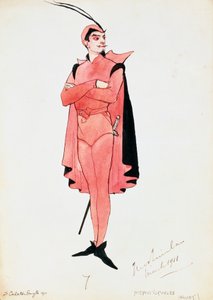 زي لمفيستوفيليس في فاوست بواسطة تشارلز جونود ، رسم لكارلتون سميث ، للأداء في عام 1911 ، القرن العشرين بواسطة دوروثي كارلتون سميث