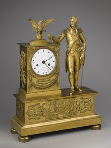 ساعة Mantel ، أوائل القرن التاسع عشر (Ormolu مع ساعات عمل برونزية مذهبة) بواسطة دوبوك دوبوك