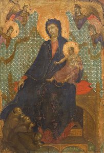 مادونا الفرنسيسكان ، بواسطة Duccio di Buoninsegna (كاليفورنيا 1255 - قبل 1319) ، تمبرا على الخشب ، 235 × 16 سم بواسطة دوتشيو دي بونينسينيا