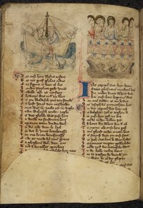 يضيف. 11575 ، ص 65 يونان والحوت ، من Spiegel van der Menschen Behoudenisse (ترجمة مرآة الخلاص البشري) (ورق) بواسطة المدرسة الهولندية