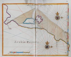 شبه الجزيرة العربية. الصحراء العربية. بواسطة المدرسة الهولندية