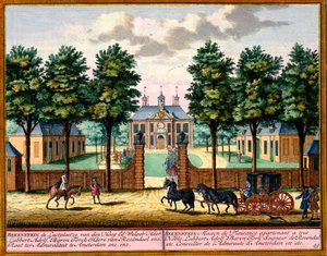 Bekenstein House of Pleasure ، من Het Zeganpralent Kennemerlant بقلم هندريك دي ليث وماتياس برويريوس فان نيديك ، تم نشره بين 1700 و 30 بواسطة المدرسة الهولندية