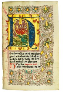 كتاب الساعات وكتاب الصلاة باللغة الهولندية ، راينلاند السفلى ، إميريش ، كليفز ، c.1480 بواسطة المدرسة الهولندية