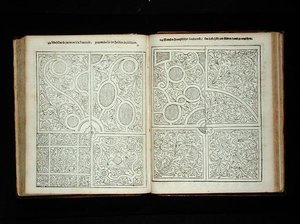 بارتيريس على الطراز الفرنسي ، من "البستاني الهولندي" بقلم يوهان فان دير جروين ، نُشر عام 1699 (نقش) (انظر أيضًا 171922 بواسطة المدرسة الهولندية